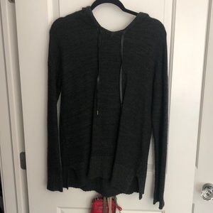 Green/Black Cashmere Hoodie